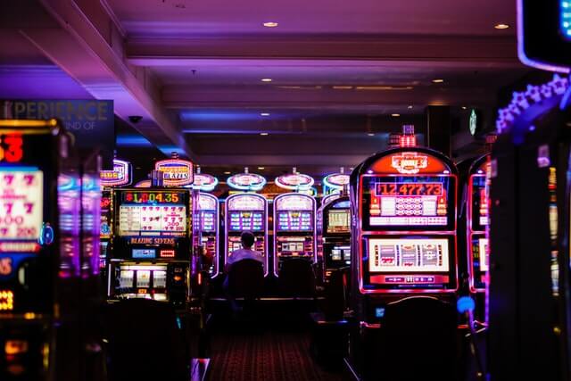 Slot Machines in a Purple Casino Environment