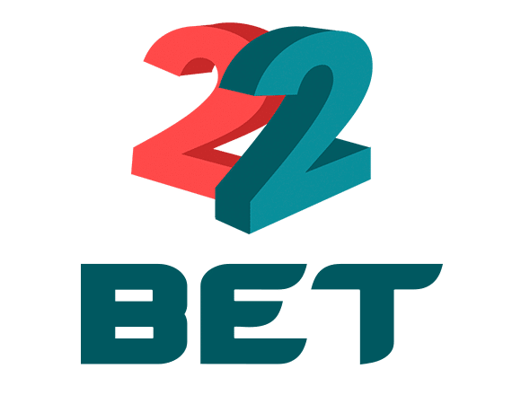 22 bet red and blue logo