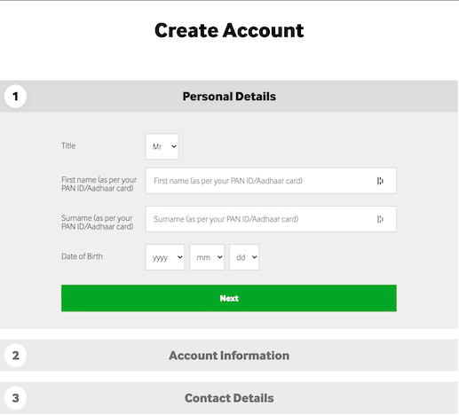 How to open an account at Betway India
