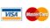 VISA & MasterCard logos on a transparent background
