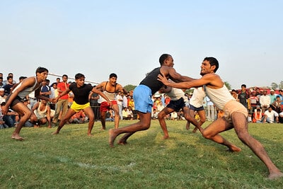 People doing Kabaddi