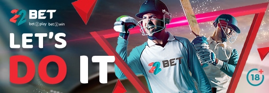 Cricket Betting at 22Bet